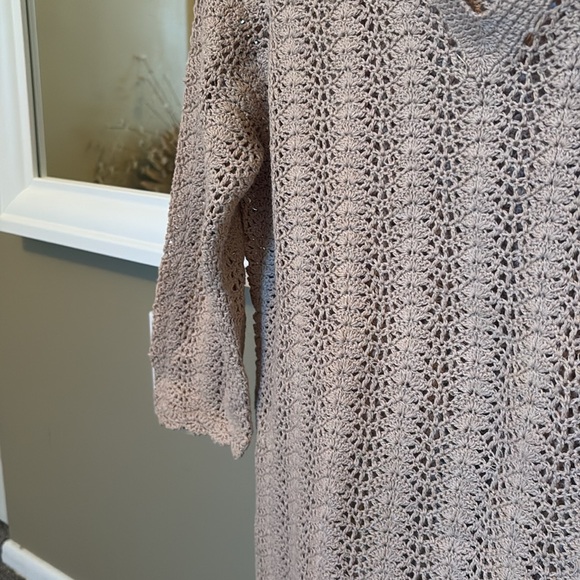 Preswick & Moore Tan Holey Sweater - Picture 2 of 4